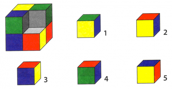 тест на логику кубик